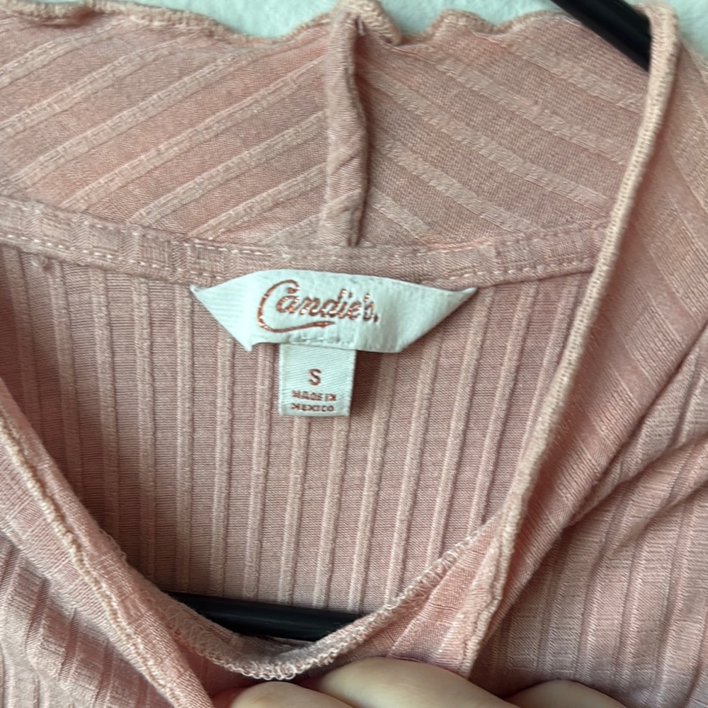 Pink Sleeveless Ribbed Top - Picture 3 of 4